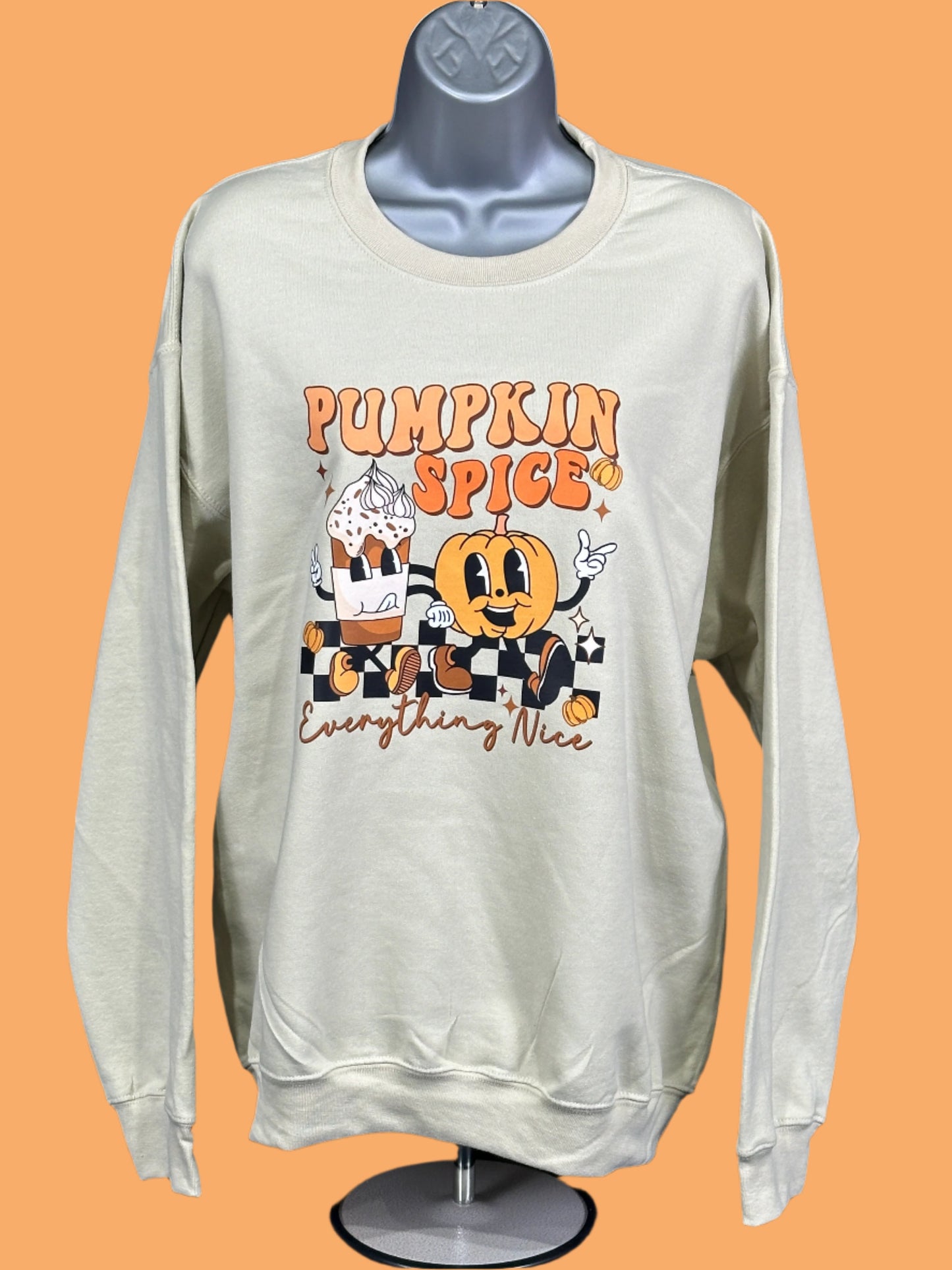 Pumpkin Spice Everything Nice Sweatshirt Heavy Blend of Cotton Polyester Fall Sweatshirt Halloween Apparel