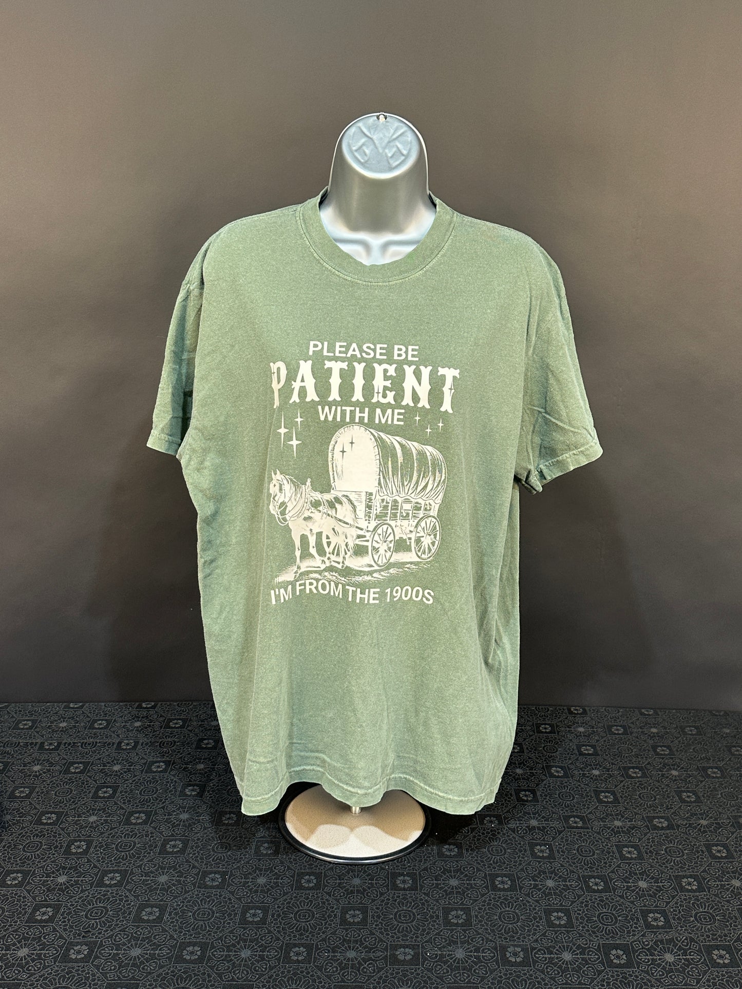 Please Be Patient I'm From the 1900's T-Shirt Premium Quality Comfort Colors Womens Shirt
