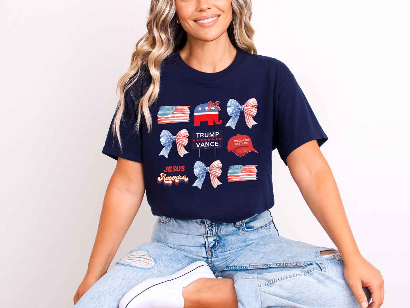 MAGA Coquette Trump 2024 T-Shirt Dryblend T-Shirt Shirt Unisex shirt GenX Shirt