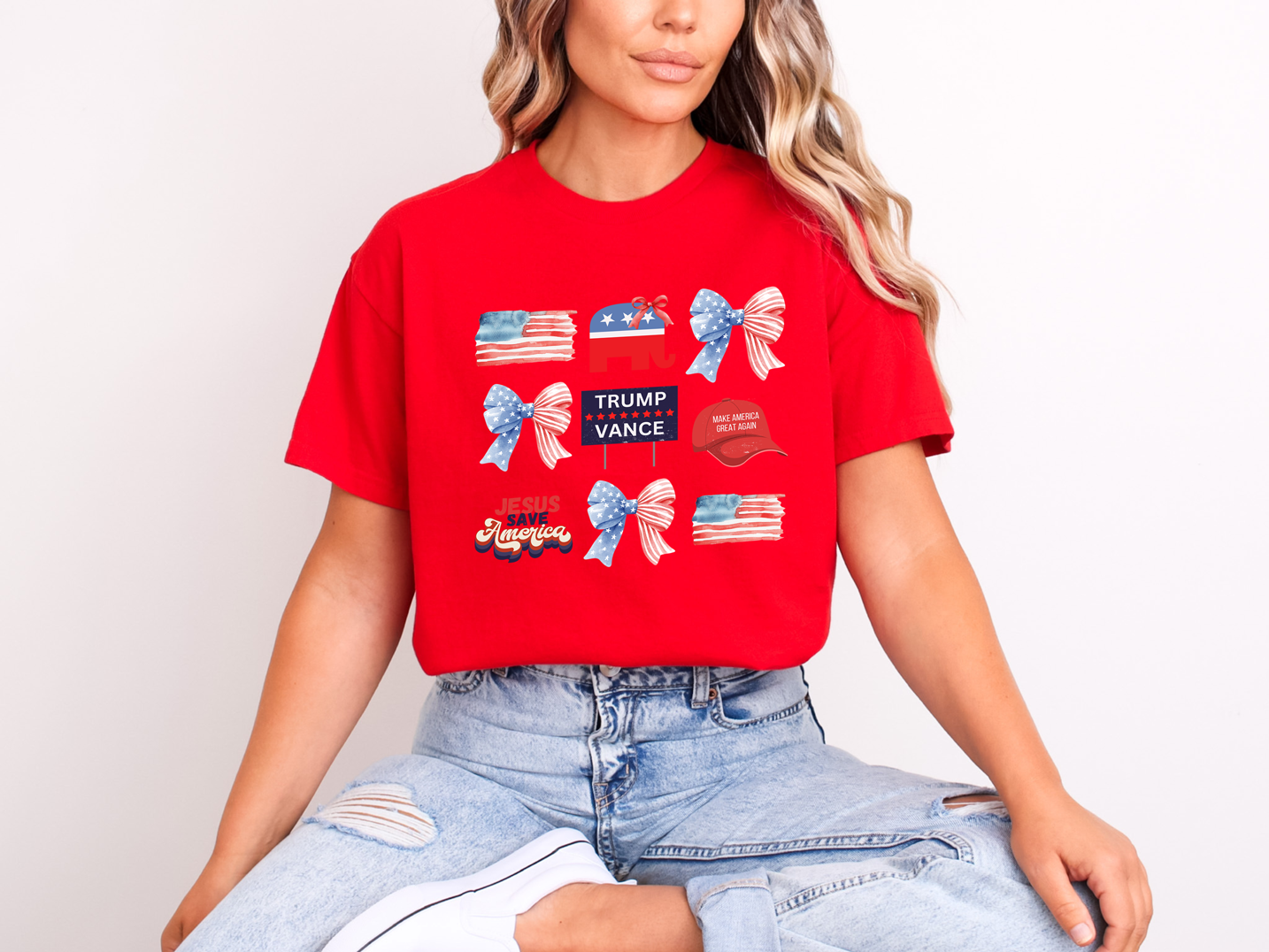 MAGA Coquette Trump 2024 T-Shirt Dryblend T-Shirt Shirt Unisex shirt GenX Shirt