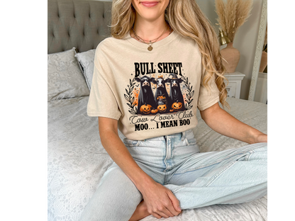 Bull Sheet Cow Lover Club T-Shirt Dryblend T-Shirt Halloween Shirt GenX Shirt