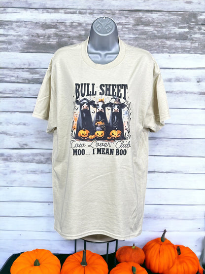 Bull Sheet Cow Lover Club T-Shirt Dryblend T-Shirt Halloween Shirt GenX Shirt