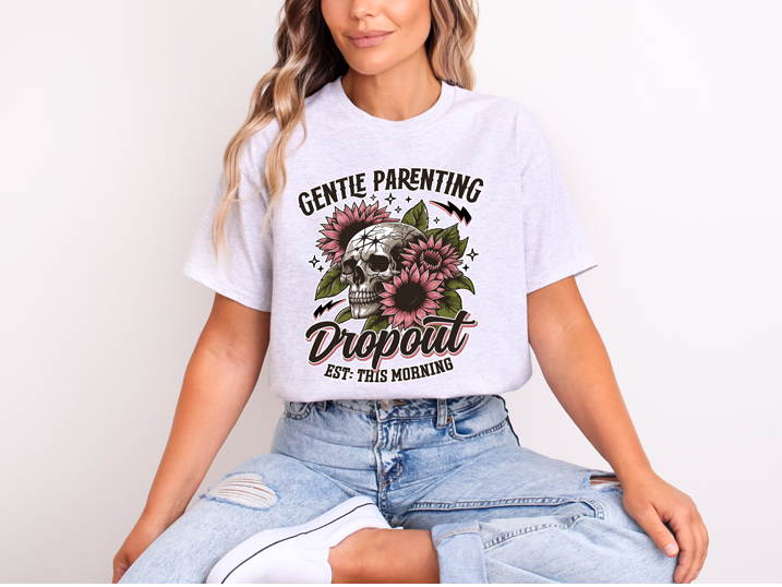 Gentle Parenting Dropout Shirt DryBlend Top Fall Shirt Apparel Mom Shirt Coquette Fall Vibe