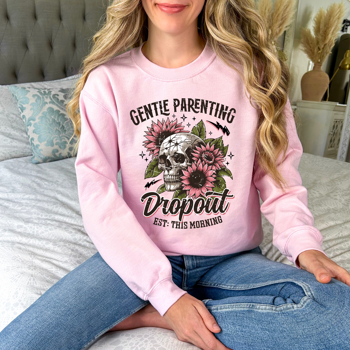 Gentle Parenting Dropout Sweatshirt Heavy Blend of Cotton Polyester Fall Sweatshirt Apparel Mom Shirt