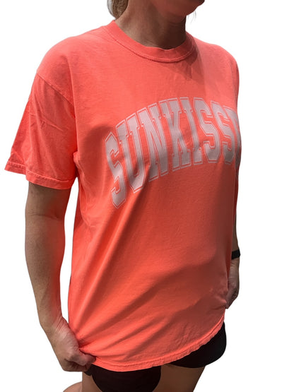 SUNKISSED T-Shirts Premium Quality Comfort Colors Sun kissed Womens Shirt