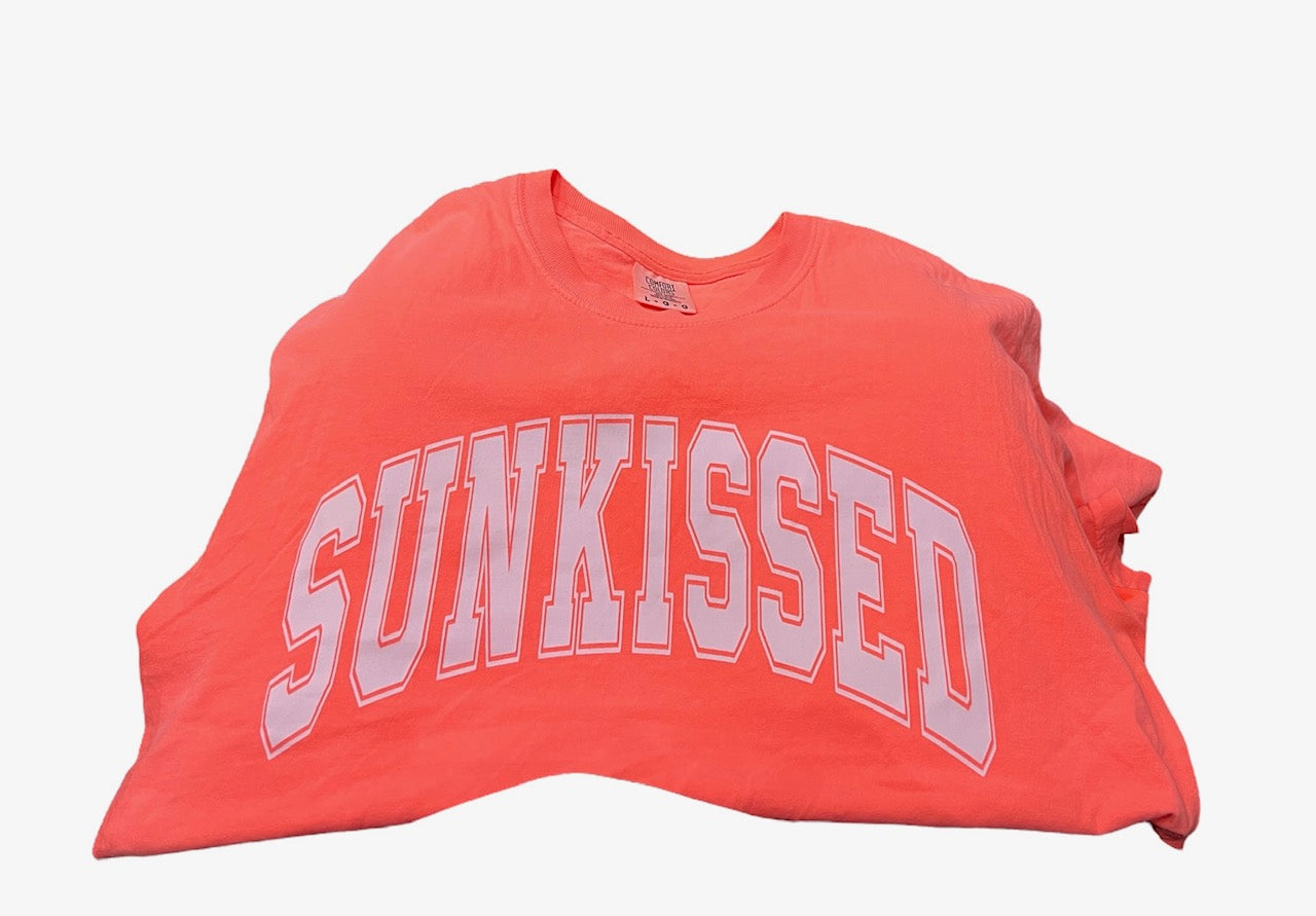 SUNKISSED T-Shirts Premium Quality Comfort Colors Sun kissed Womens Shirt