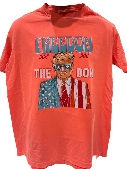 FREEDOM THE Don Trump 2024 T-Shirt -Comfort Colors Shirt High Quality TShirt Funny Shirt Unisex shirt GenX Shirt