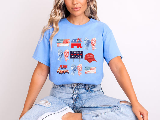 MAGA Coquette Trump 2024 T-Shirt  Dryblend T-Shirt Shirt Unisex shirt GenX Shirt